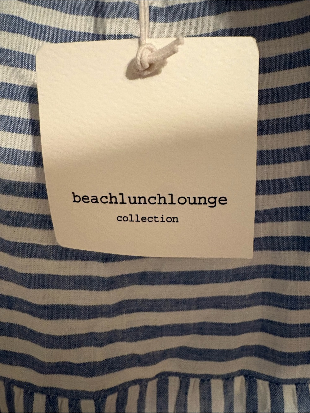 NWT beachlunchlounge Anthropologie Cassie Striped Midi Dress in Blue and White - Picture 8 of 10